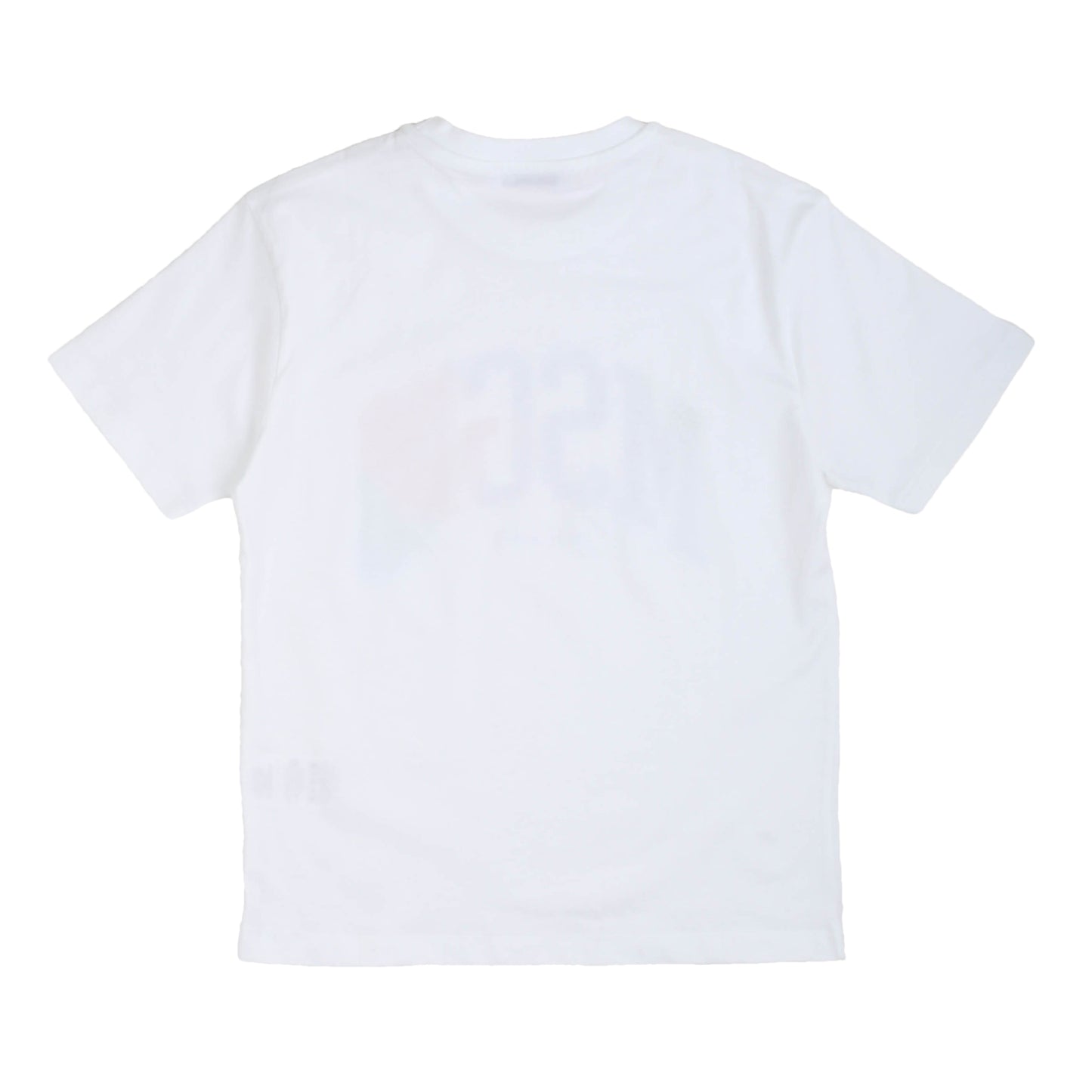 T-shirt bianca a girocollo MSGM - IrisBlu