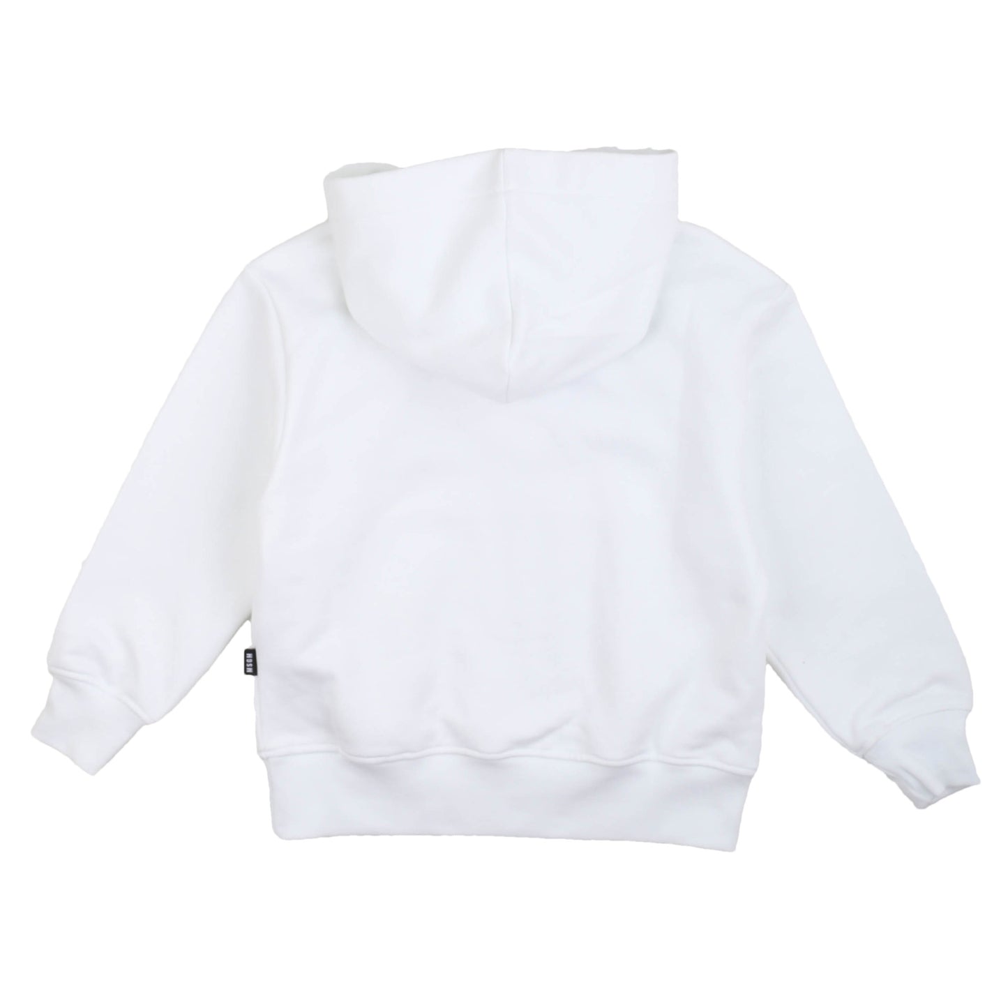 Felpa con cappuccio bianca MSGM - IrisBlu