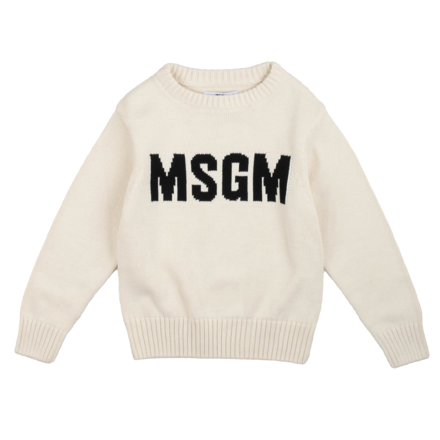 Maglioncino a girocollo color crema MSGM - IrisBlu