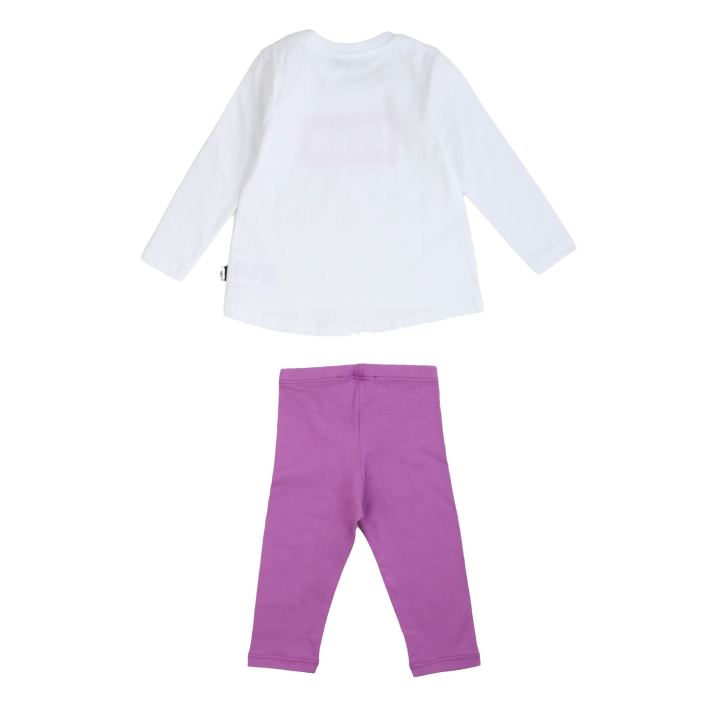 Completino jersey bianco e lilla MSGM - IrisBlu