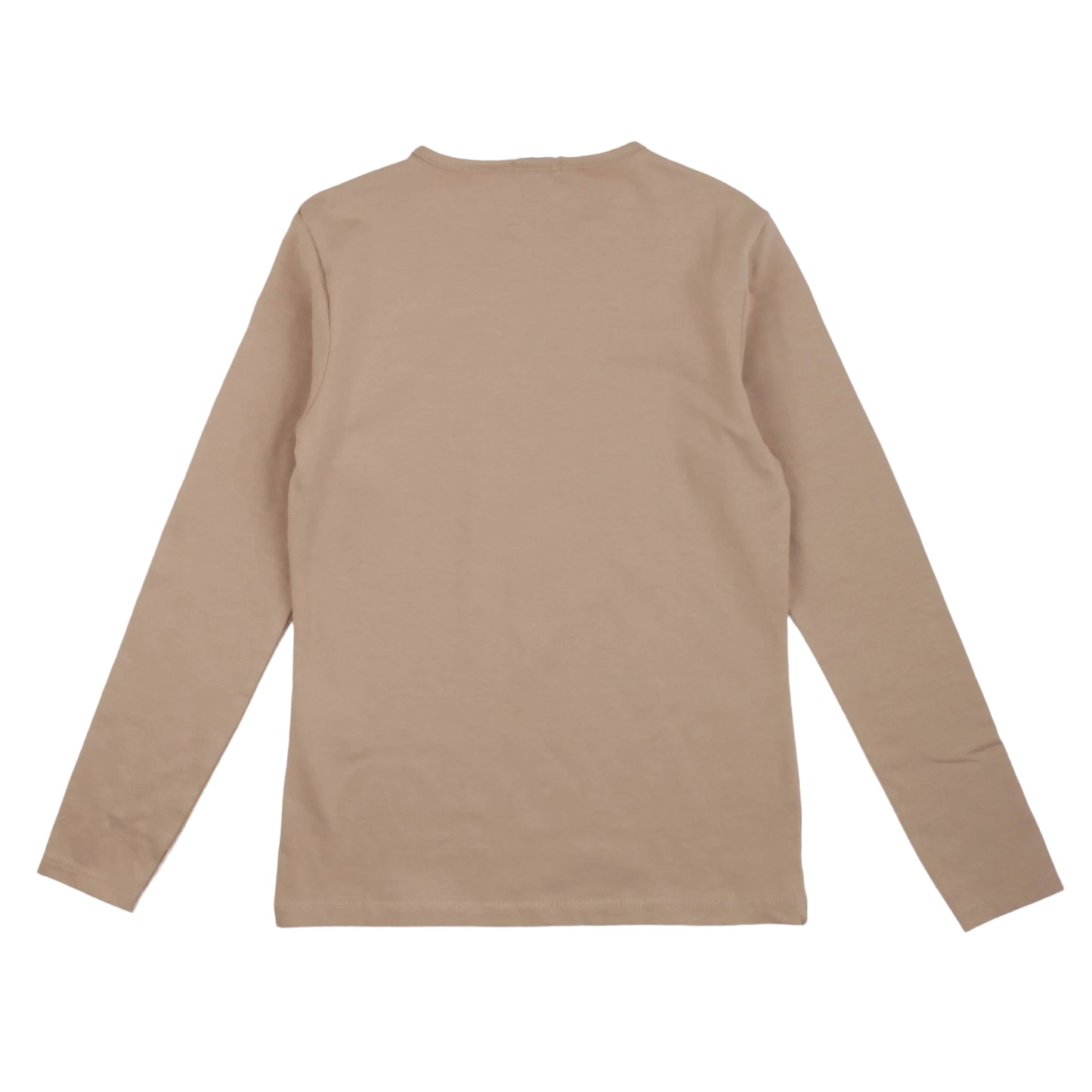 T-shirt manica lunga a girocollo, beige, stampa classica, Pinko Up - IrisBlu