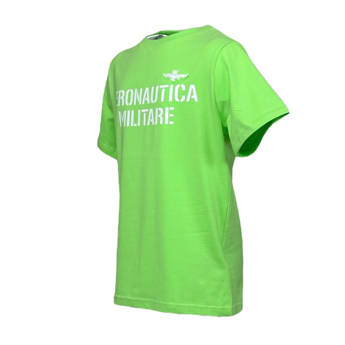 T-shirt Aeronautica Militare verde menta bambino