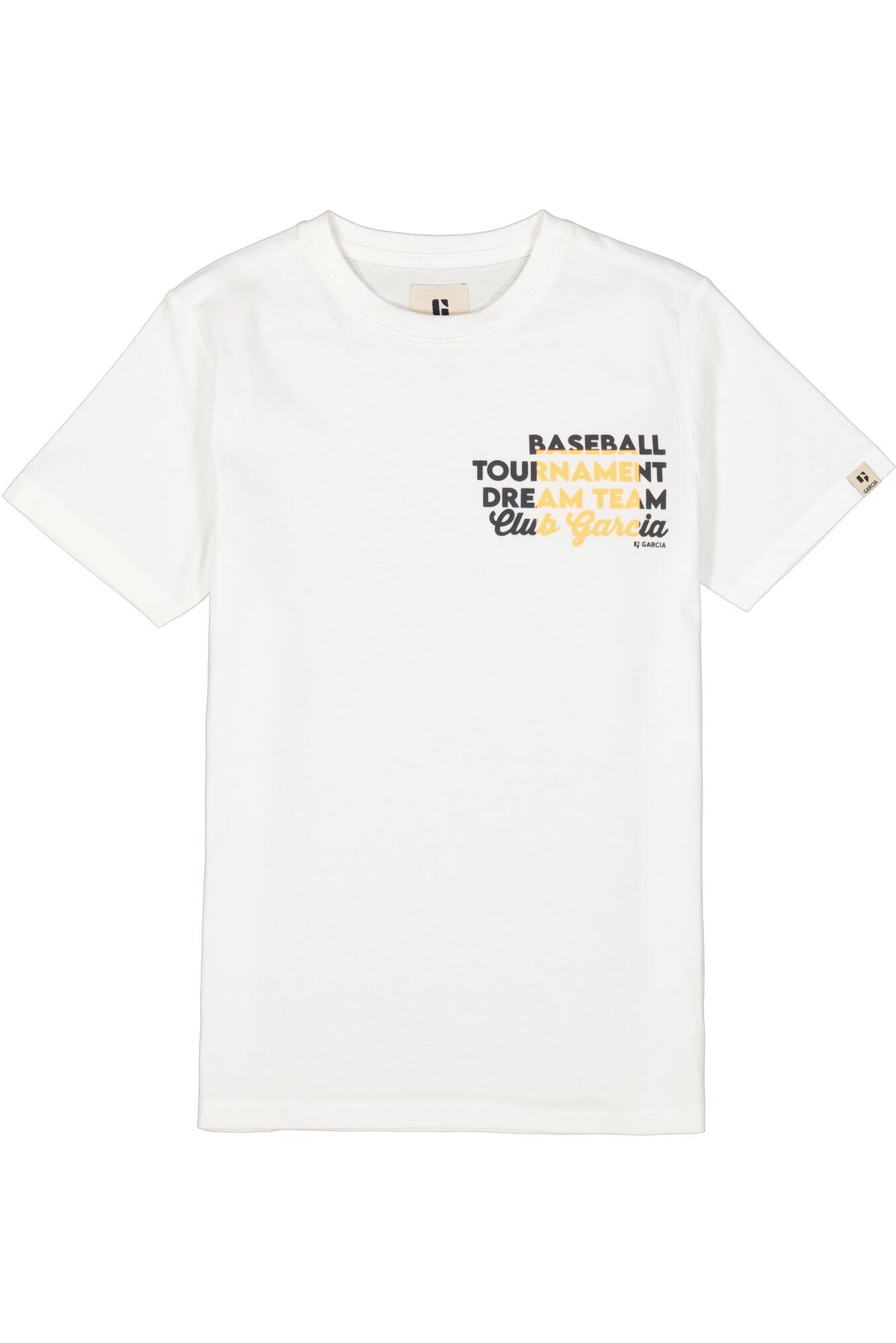 T-shirt ragazzo/a Garcia bianca - IrisBlu