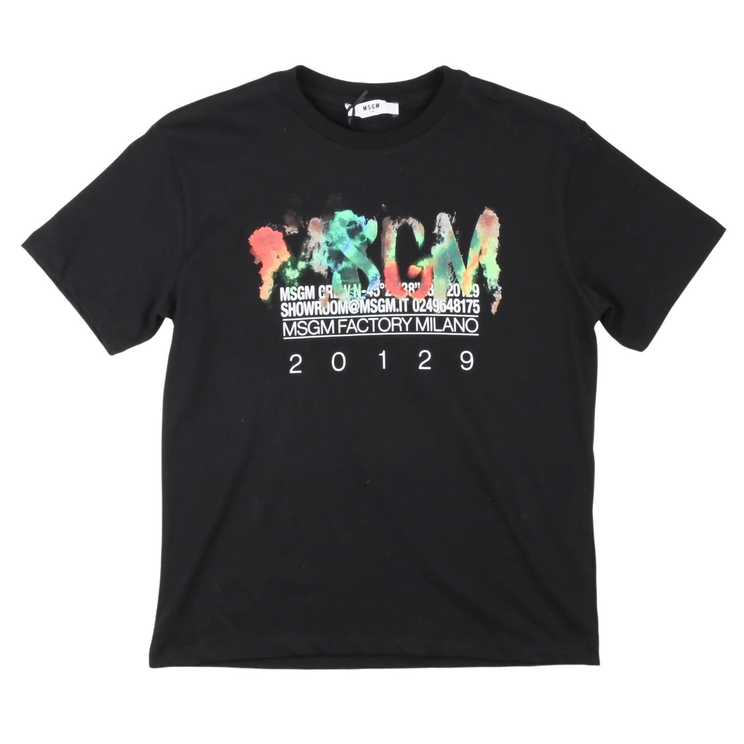 T-shirt nera MSGM ragazzo