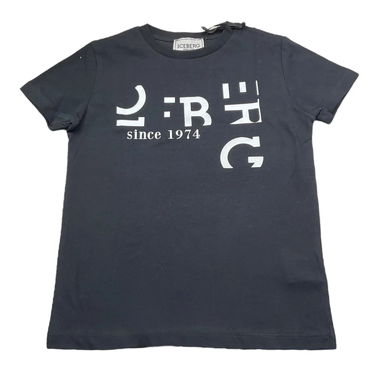 T-shirt bambino manica corta Iceberg - IrisBlu
