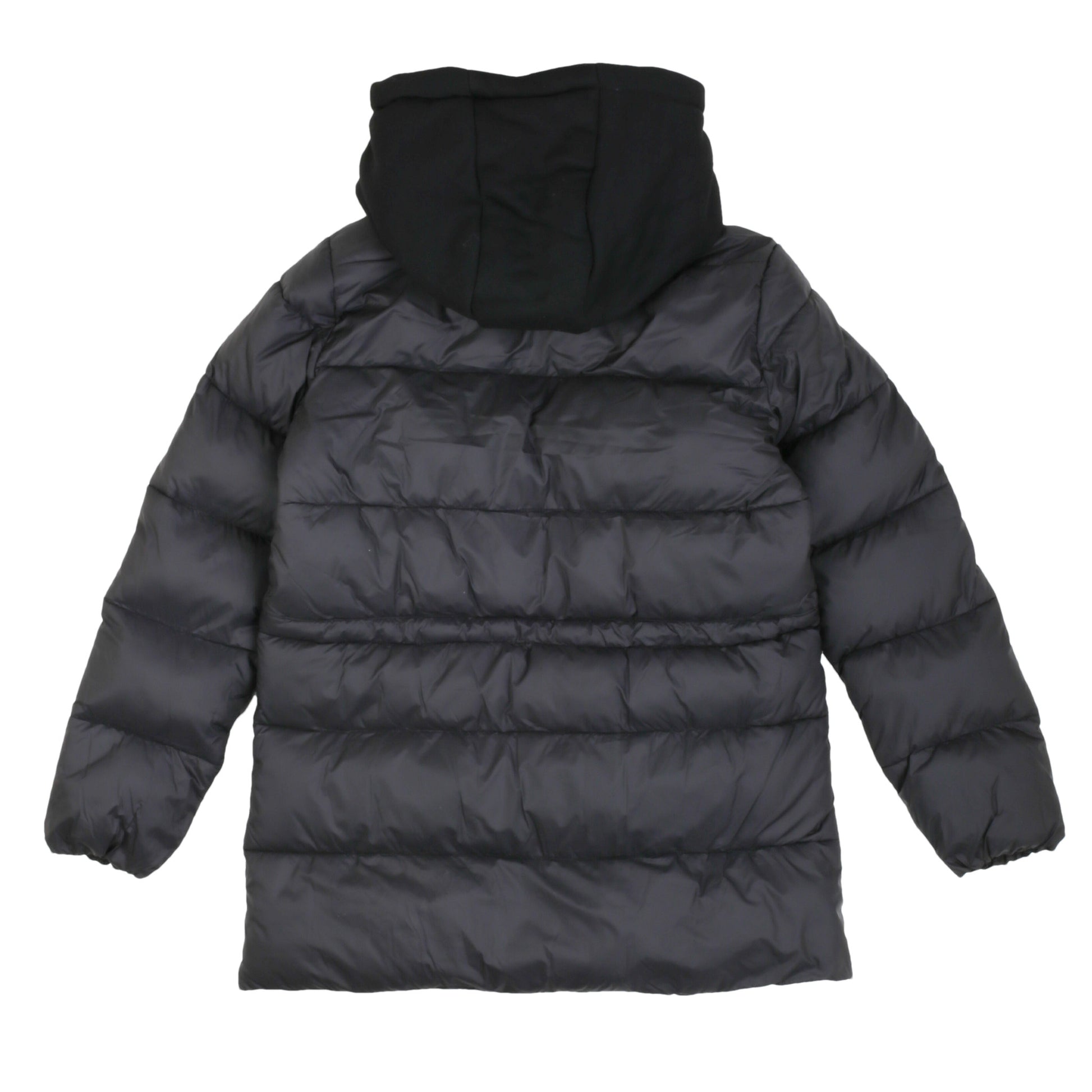 Piumino Invicta nero con cappuccio in tessuto - IrisBlu