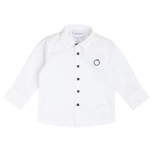 Camicia 100% cotone, bimbo, Trussardi - IrisBlu