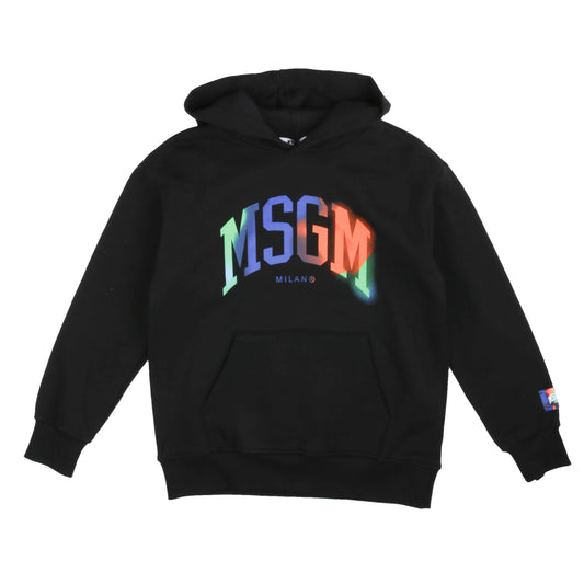 Felpa MSGM nera con cappuccio - IrisBlu