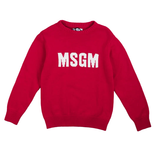 Maglioncino rosso a girocollo MSGM. - IrisBlu