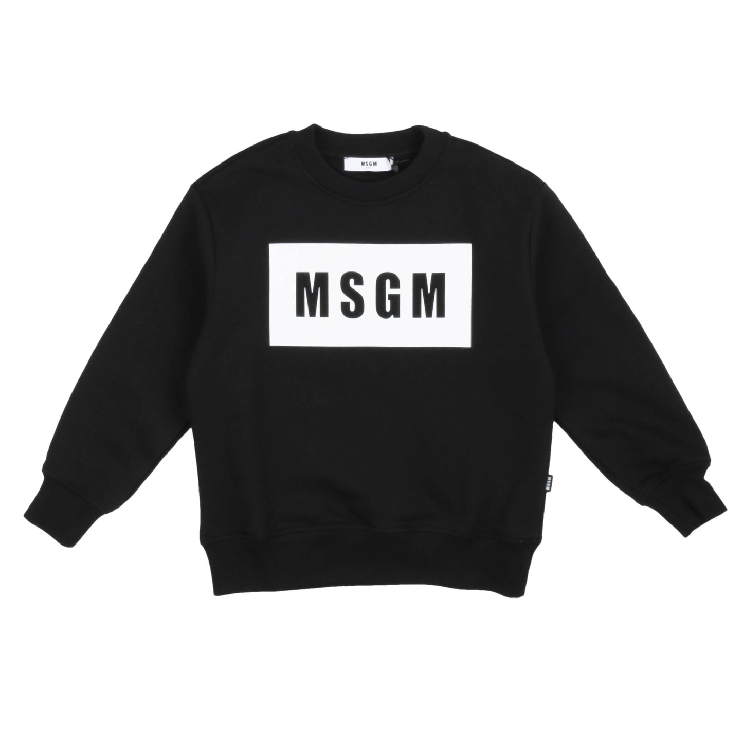 Felpa nera a girocollo MSGM - IrisBlu