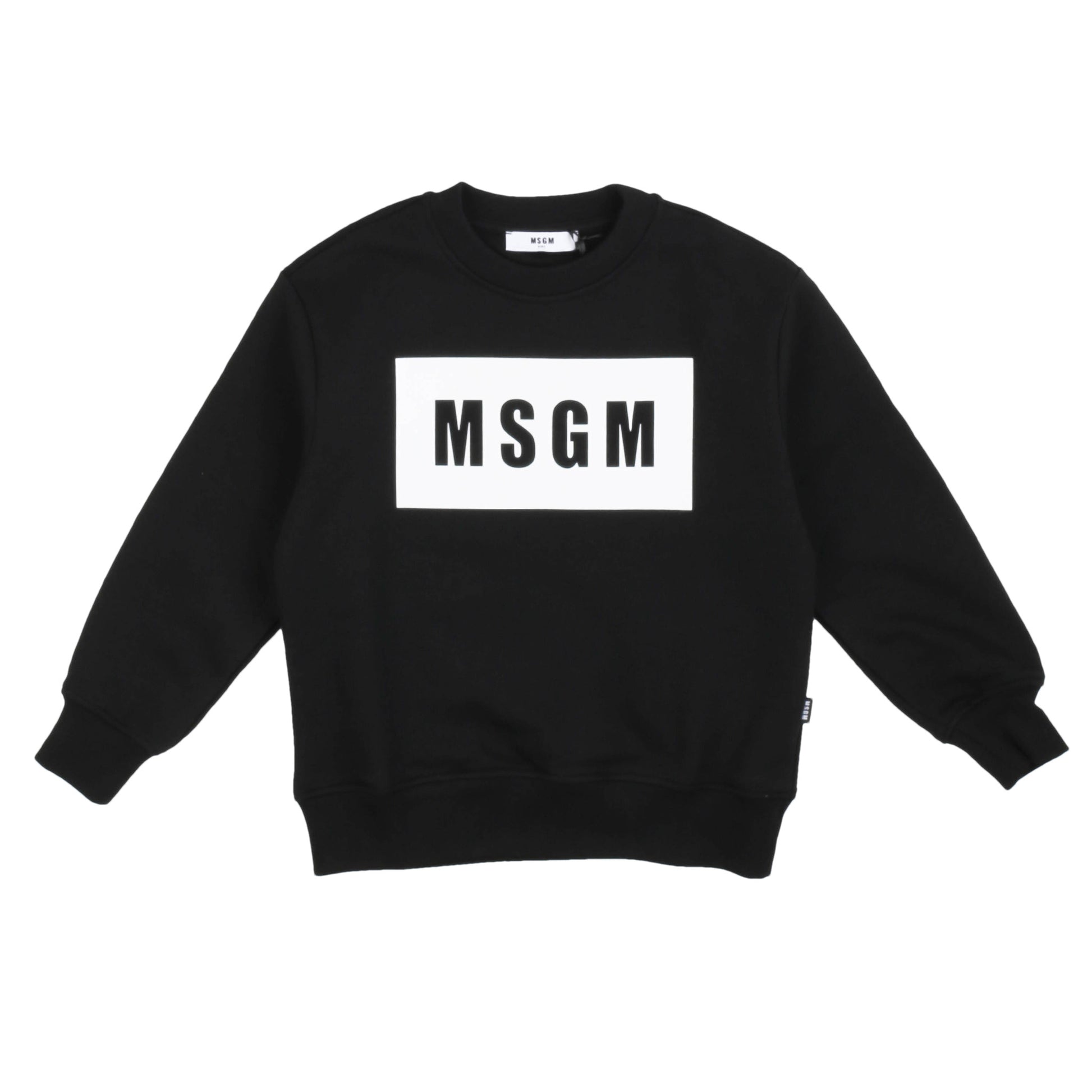Felpa nera a girocollo MSGM - IrisBlu