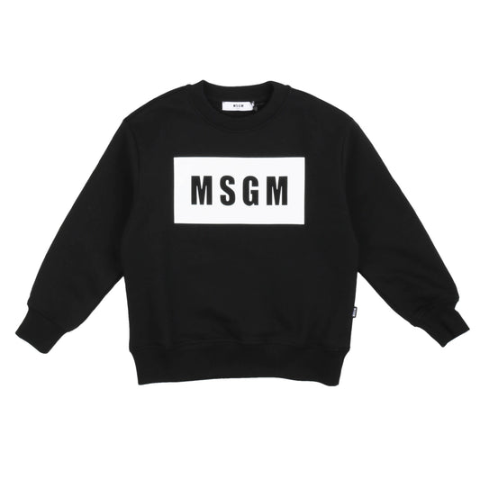 Felpa nera a girocollo MSGM - IrisBlu
