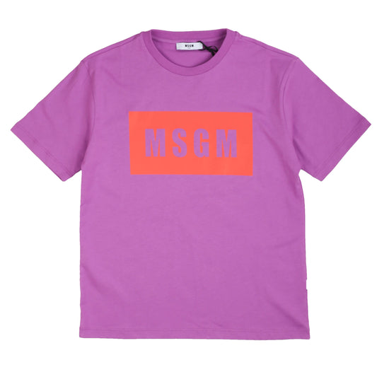 T-shirt ragazzo/a MSGM lilla e arancio - IrisBlu