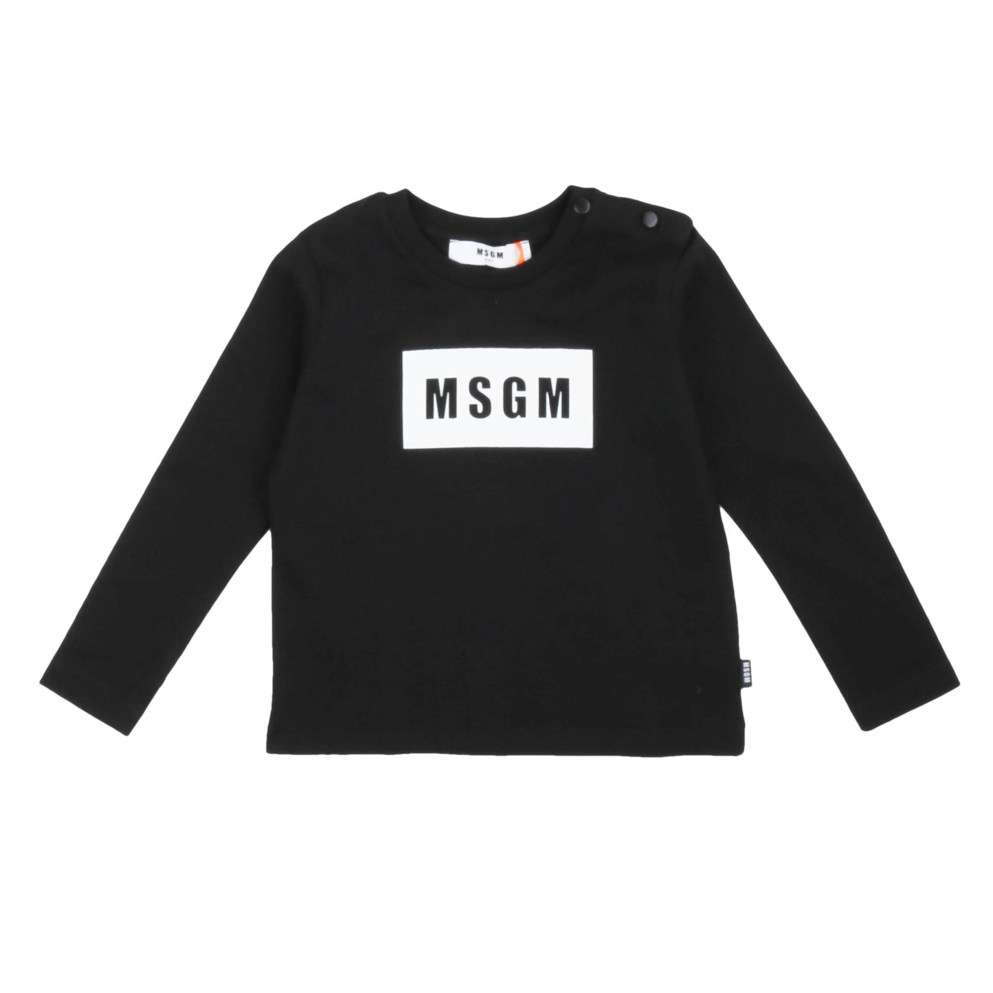 T-shirt manica lunga nera MSGM - IrisBlu