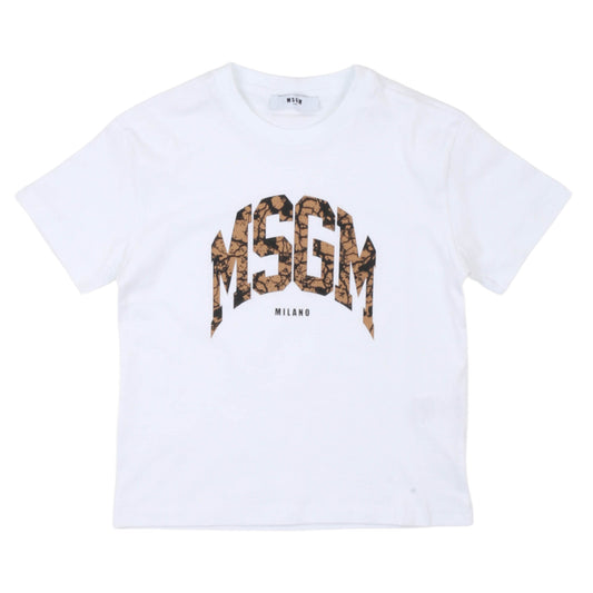 T-shirt manica corta bambino MSGM - IrisBlu