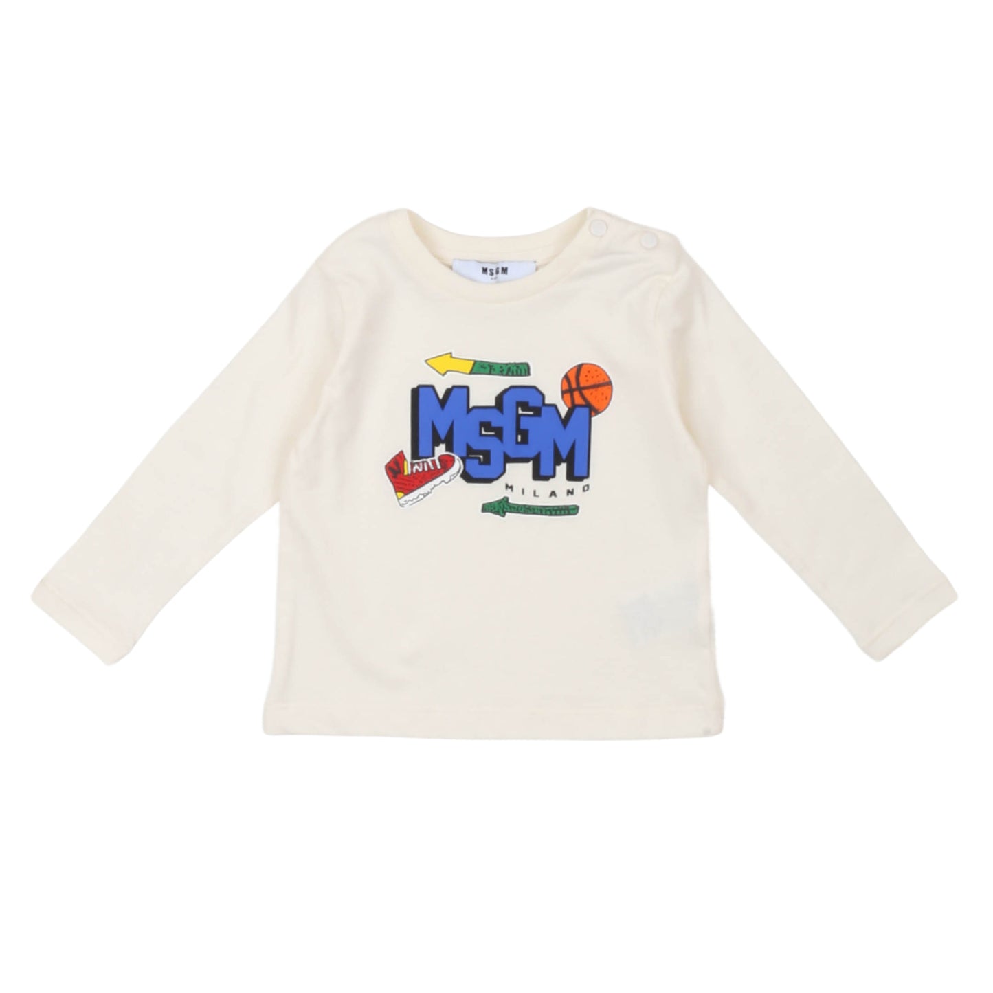 T-shirt bimbo manica lunga MSGM - IrisBlu