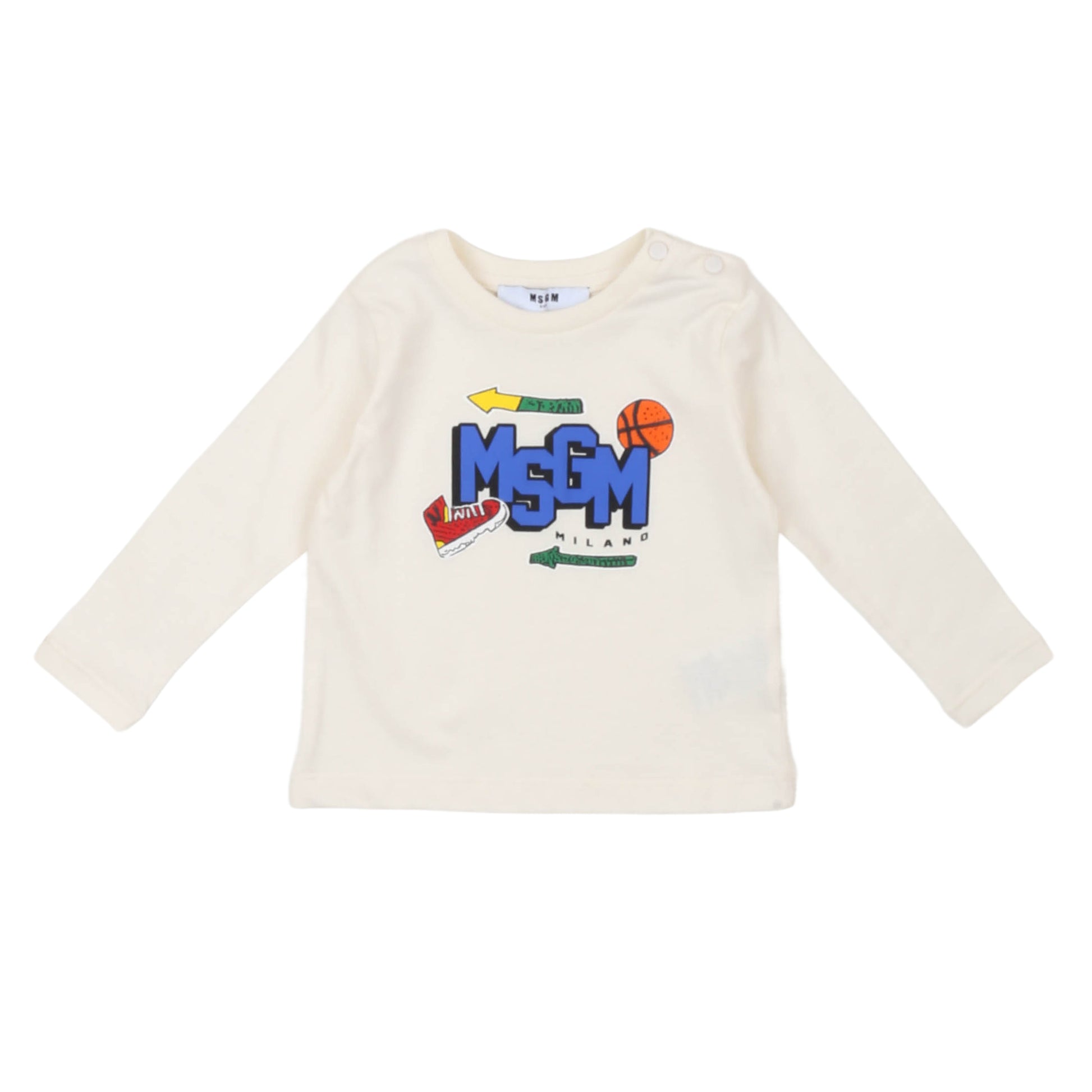 T-shirt bimbo manica lunga MSGM - IrisBlu