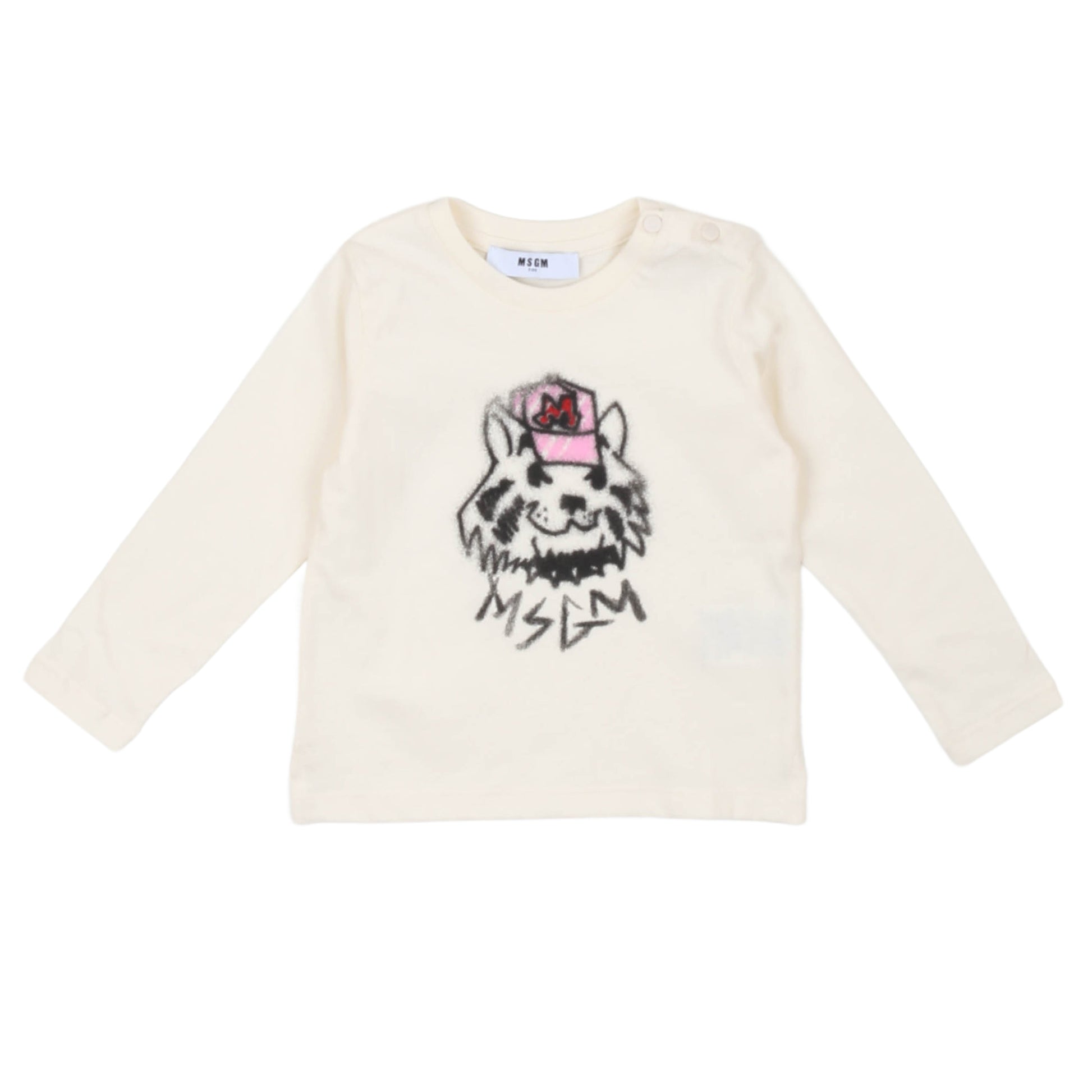 T-shirt bimba manica lunga MSGM - IrisBlu