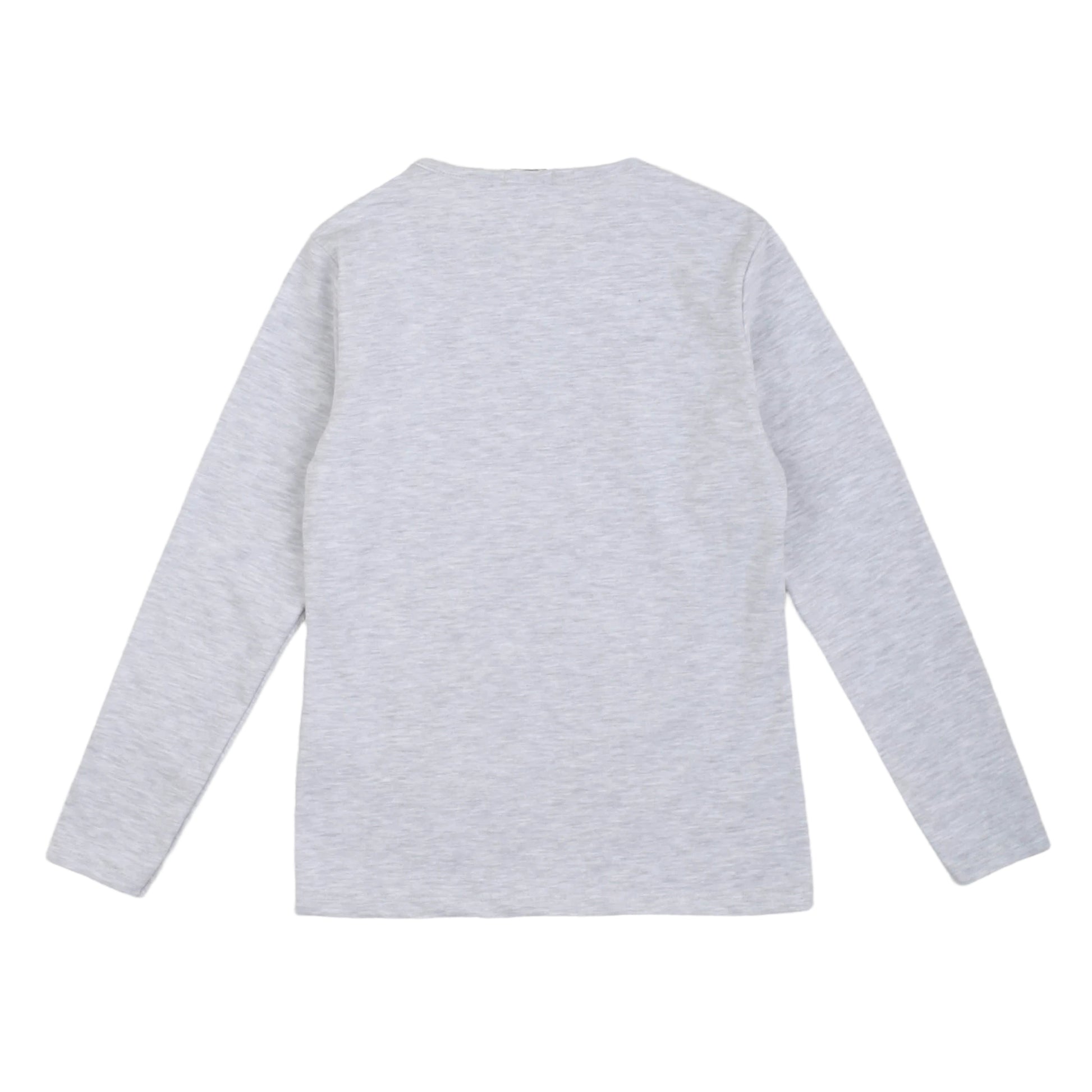 T-shirt manica lunga a girocollo, grigia, Pinko Up - IrisBlu