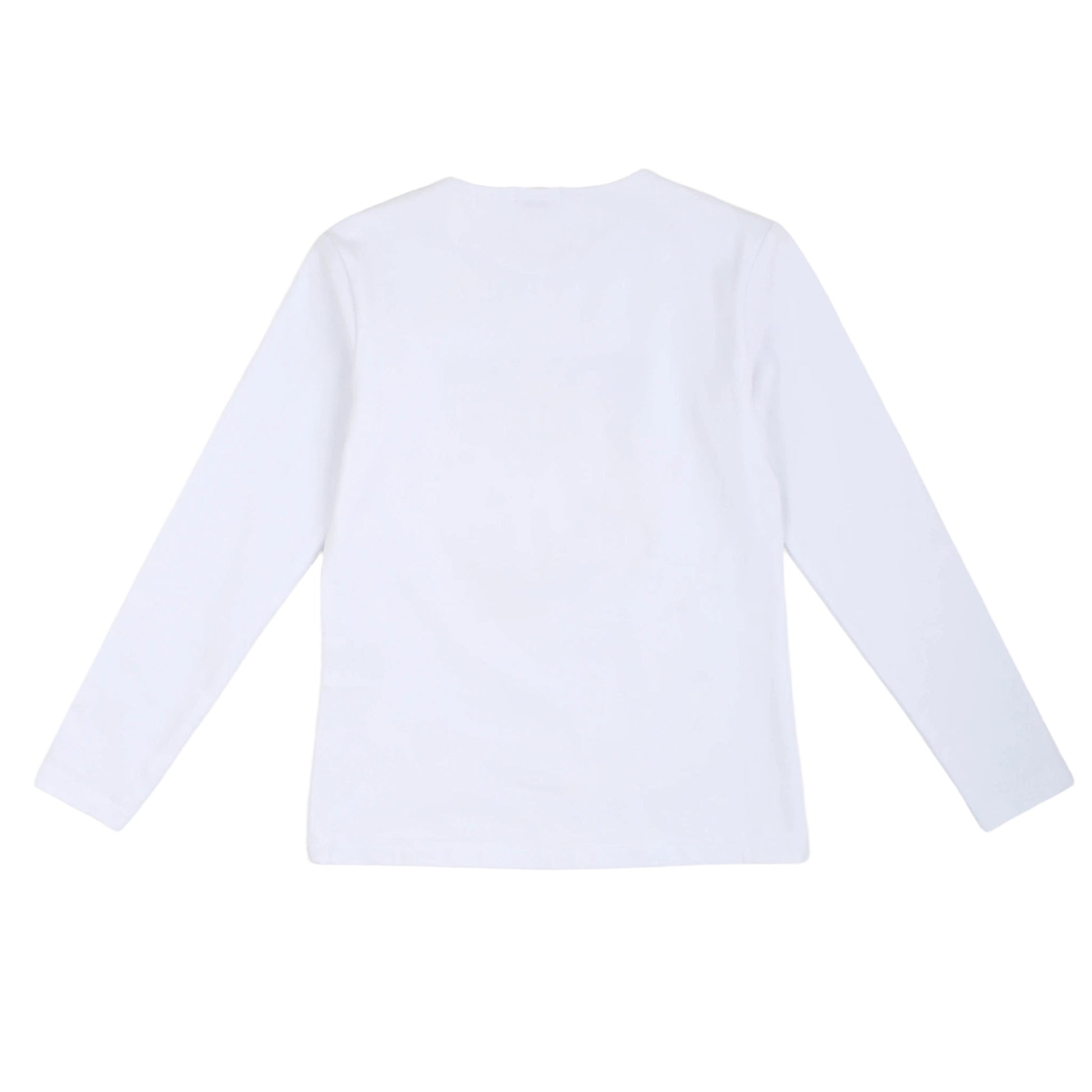 T-shirt manica lunga a girocollo bianca, stampa iconica, Pinko Up - IrisBlu
