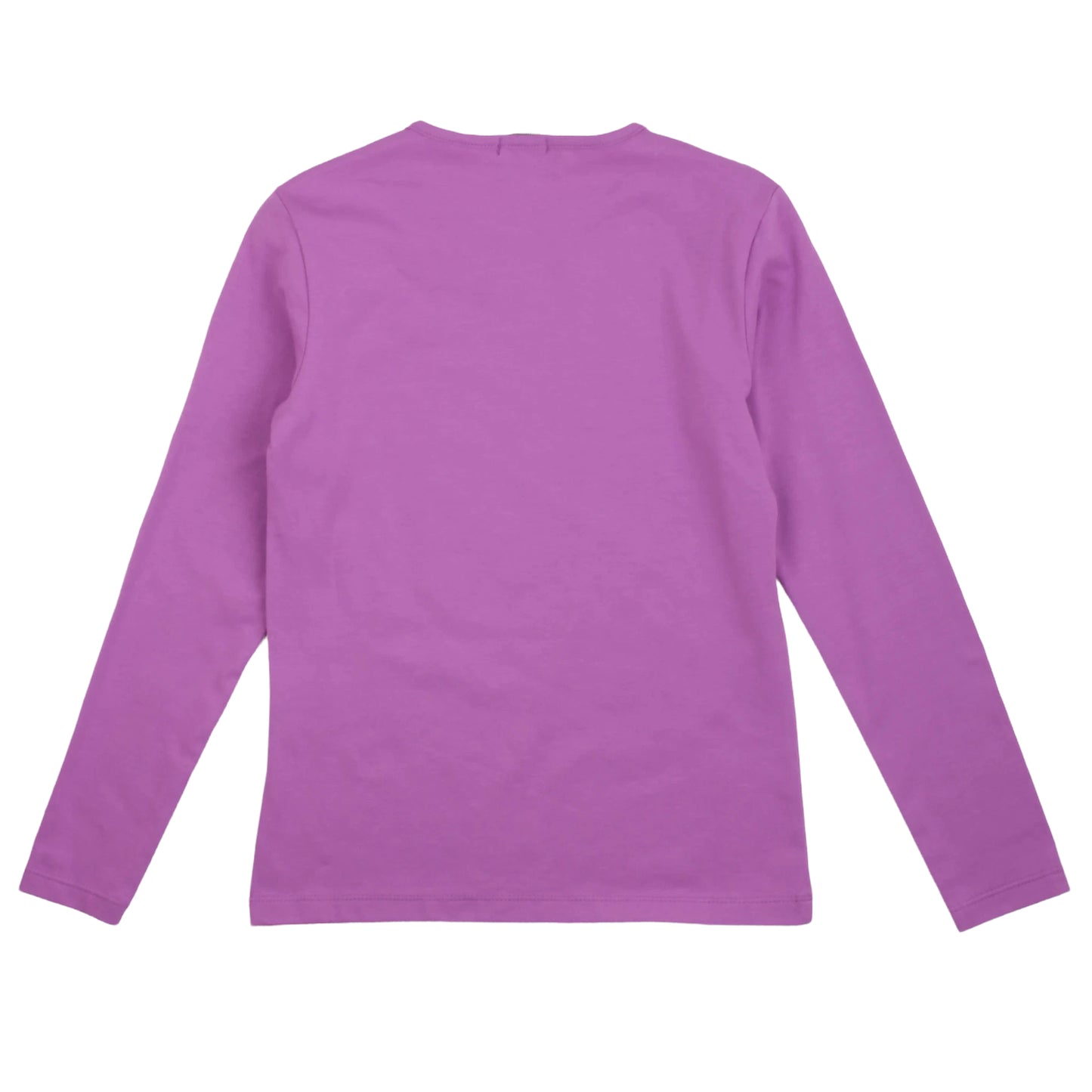 T-shirt manica lunga a girocollo viola, stampa iconica, Pinko Up - IrisBlu