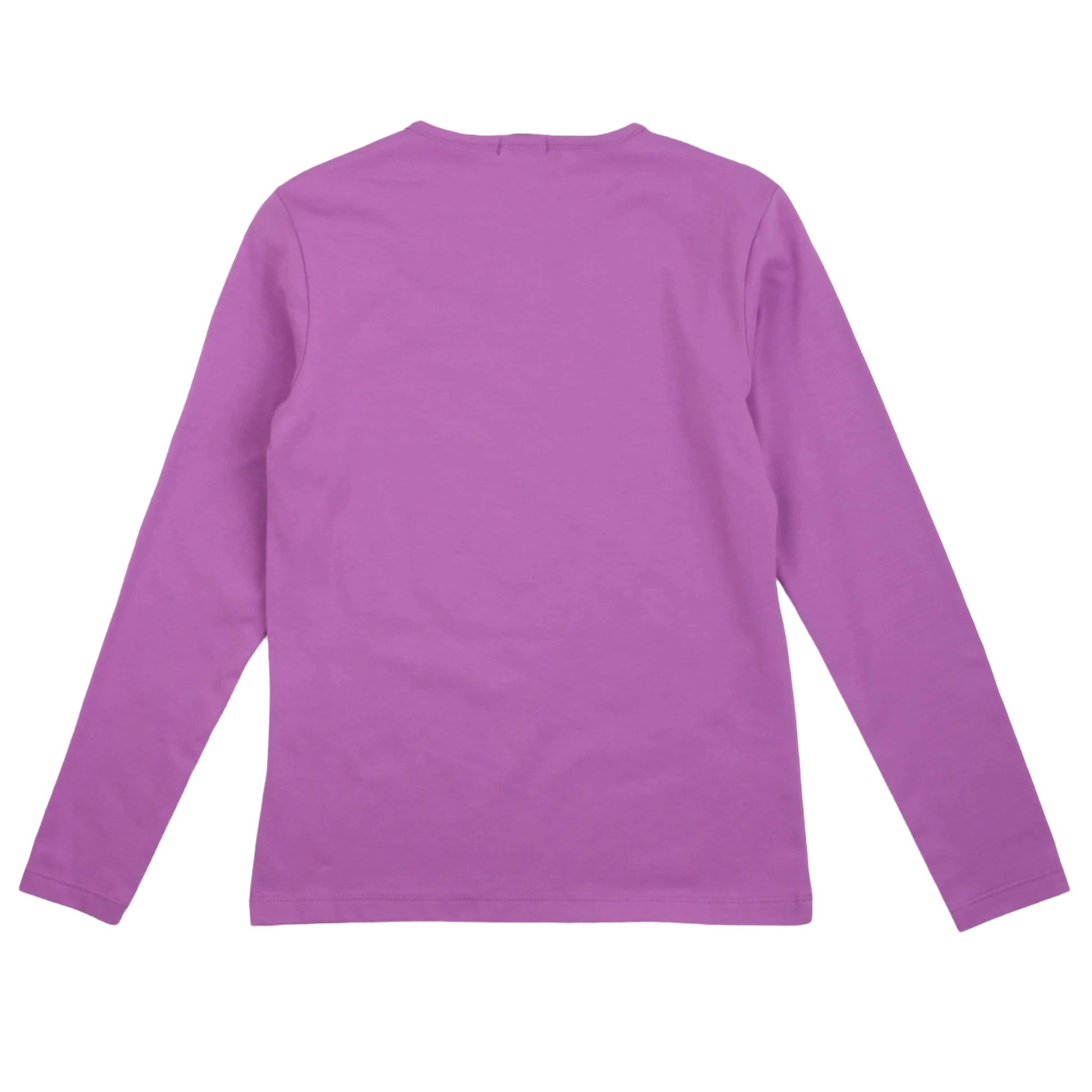 T-shirt manica lunga a girocollo viola, stampa iconica, Pinko Up - IrisBlu