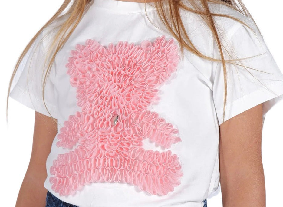 T-shirt manica corta bimba Fun & Fun - IrisBlu