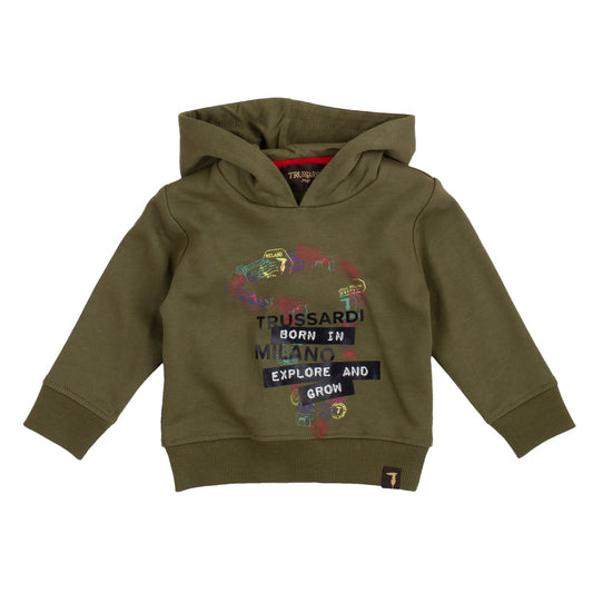 Felpa Trussardi con cappuccio, bimbo. - IrisBlu