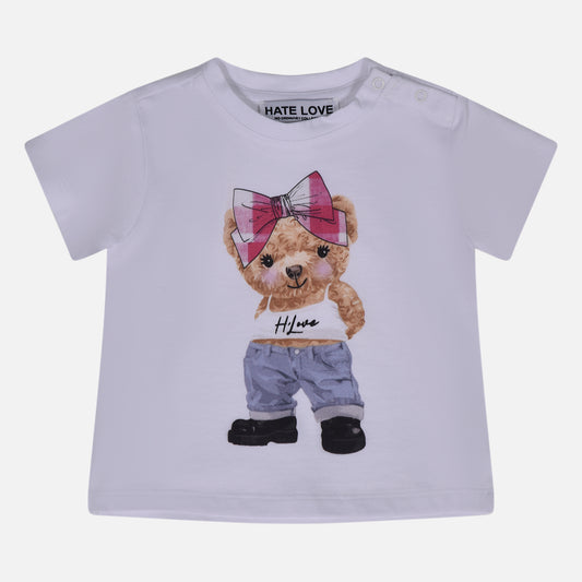 T-shirt bimba manica corta Hate Love