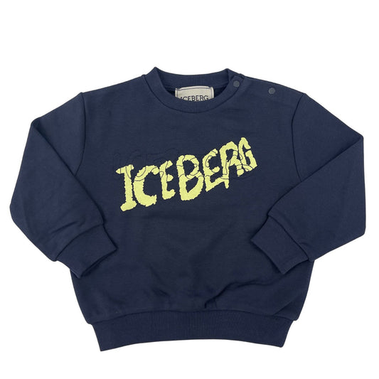 Felpa a girocollo bimbo Iceberg - IrisBlu