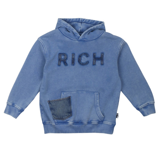 Felpa con cappuccio unisex John Richmond - IrisBlu