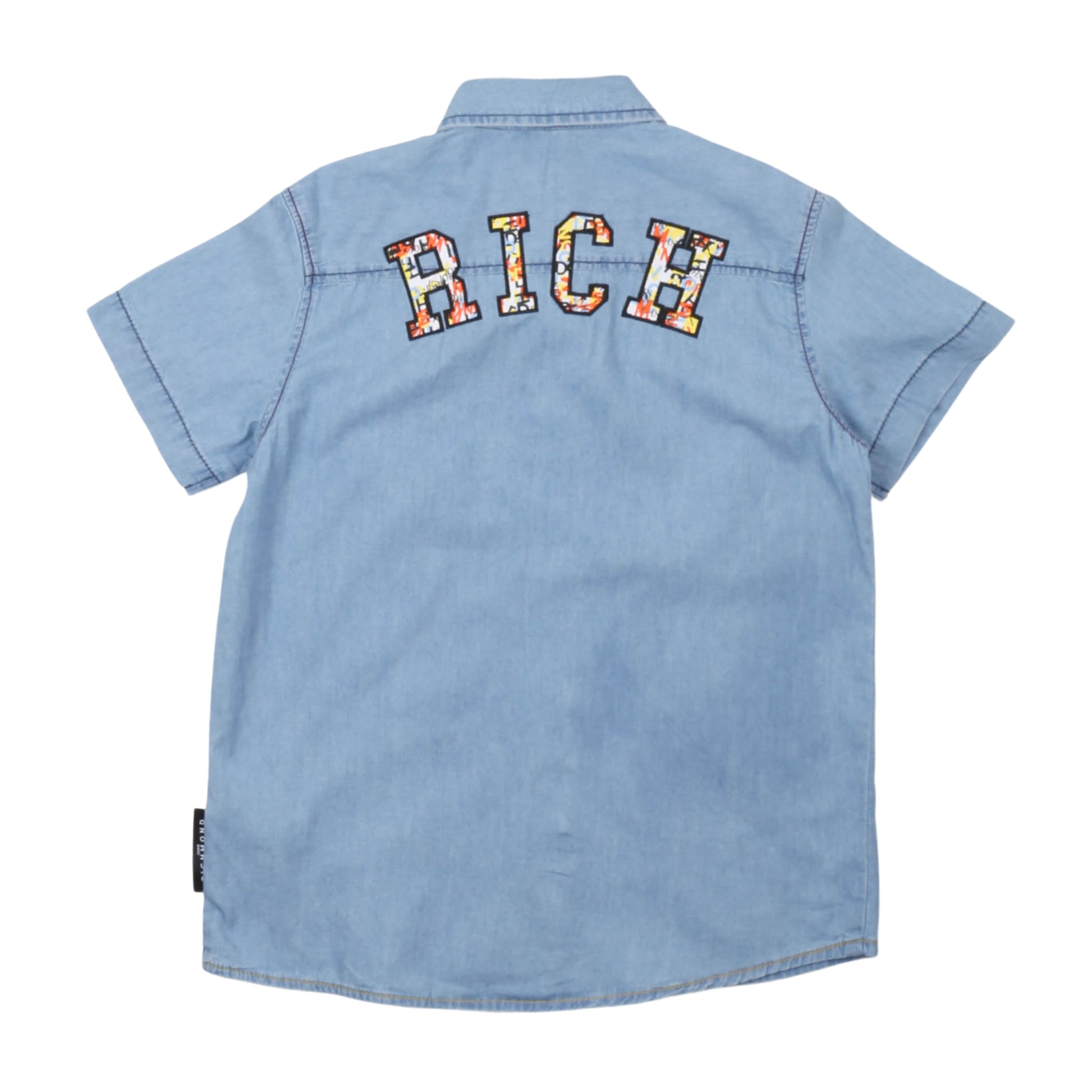 Camicia jeans bimbo John Richmond - IrisBlu