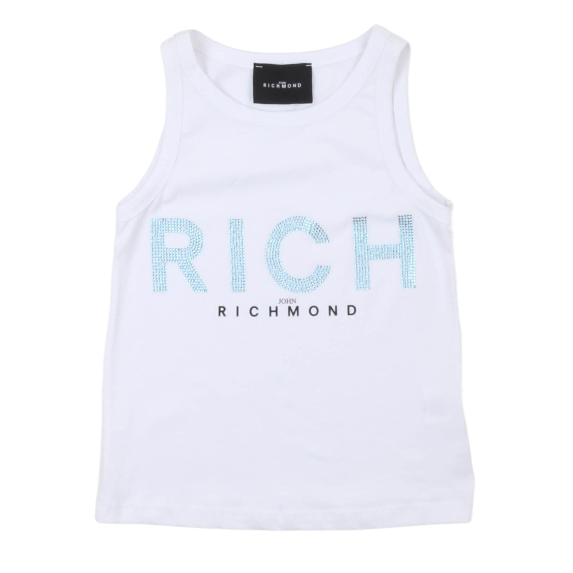 T-shirt senza maniche bambina John Richmond - IrisBlu