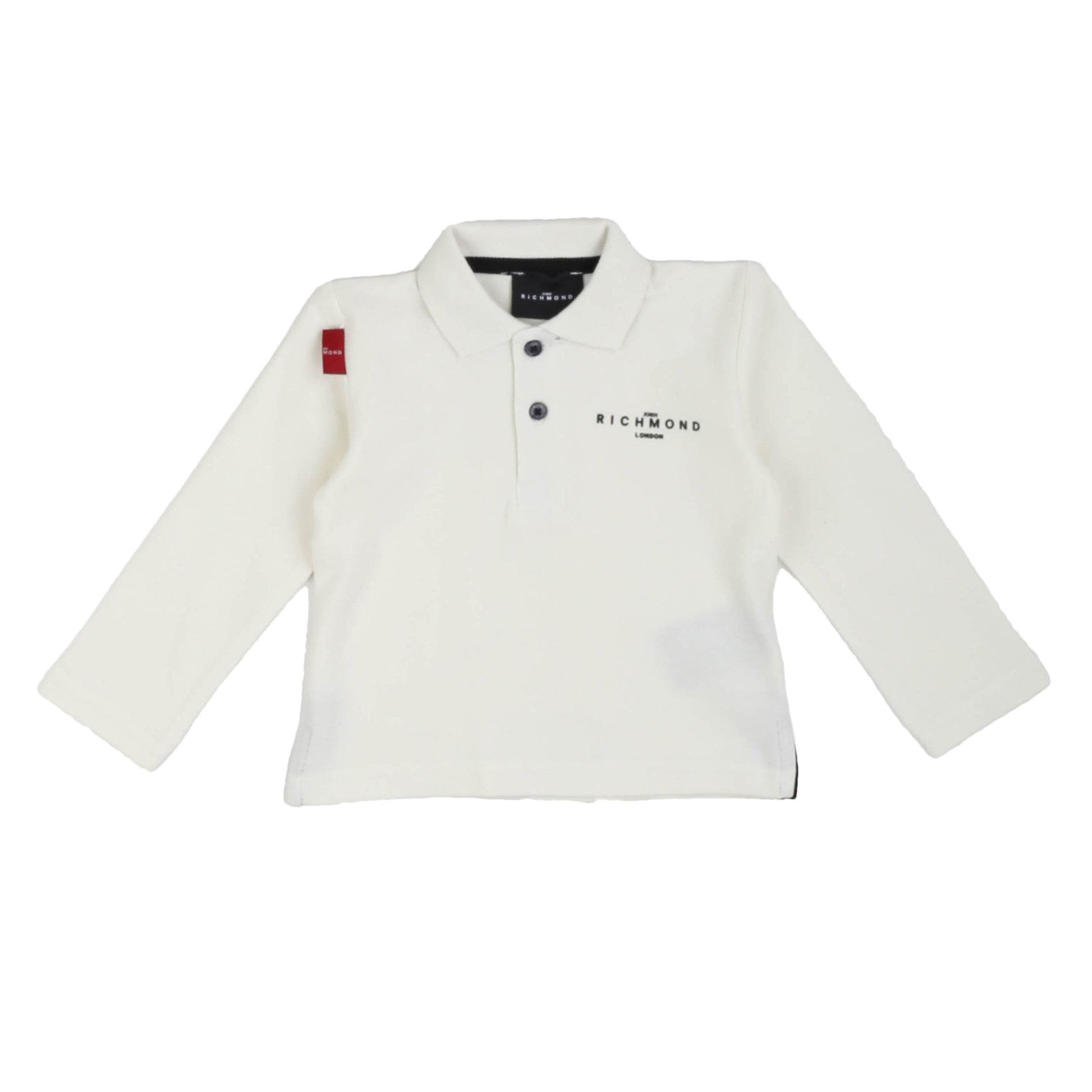 Polo bianca manica lunga John Richmond - IrisBlu