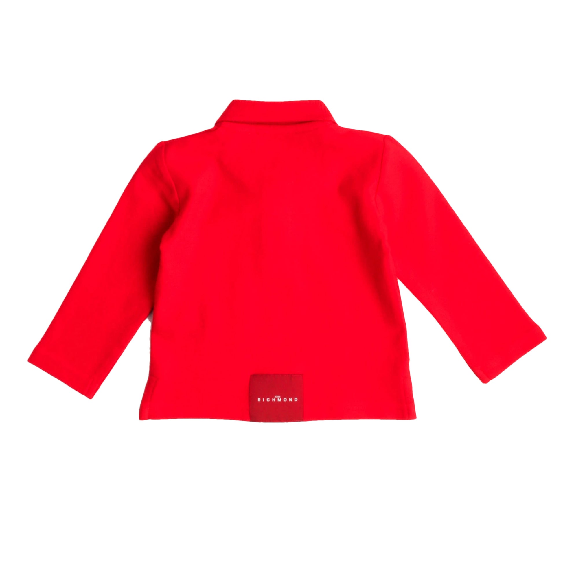 Polo rossa manica lunga John Richmond - IrisBlu