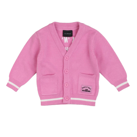 Cardigan rosa e bianco John Richmond - IrisBlu