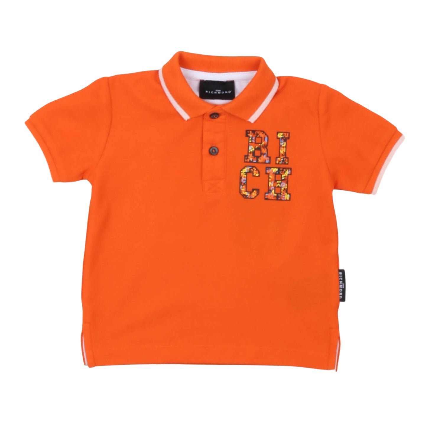 T-shirt polo manica corta bimbo John Richmond - IrisBlu