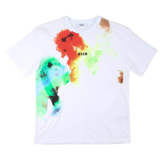 T-shirt Msgm bianca ragazzo - IrisBlu