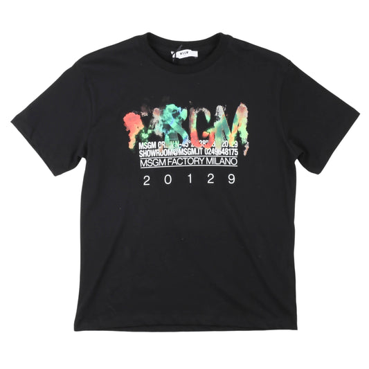T-shirt nera Msgm ragazzo - IrisBlu