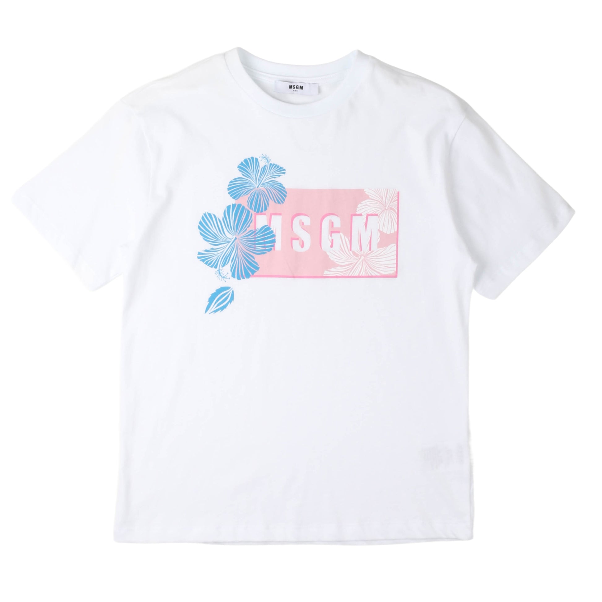 T-shirt manica corta bambina MSGM - IrisBlu