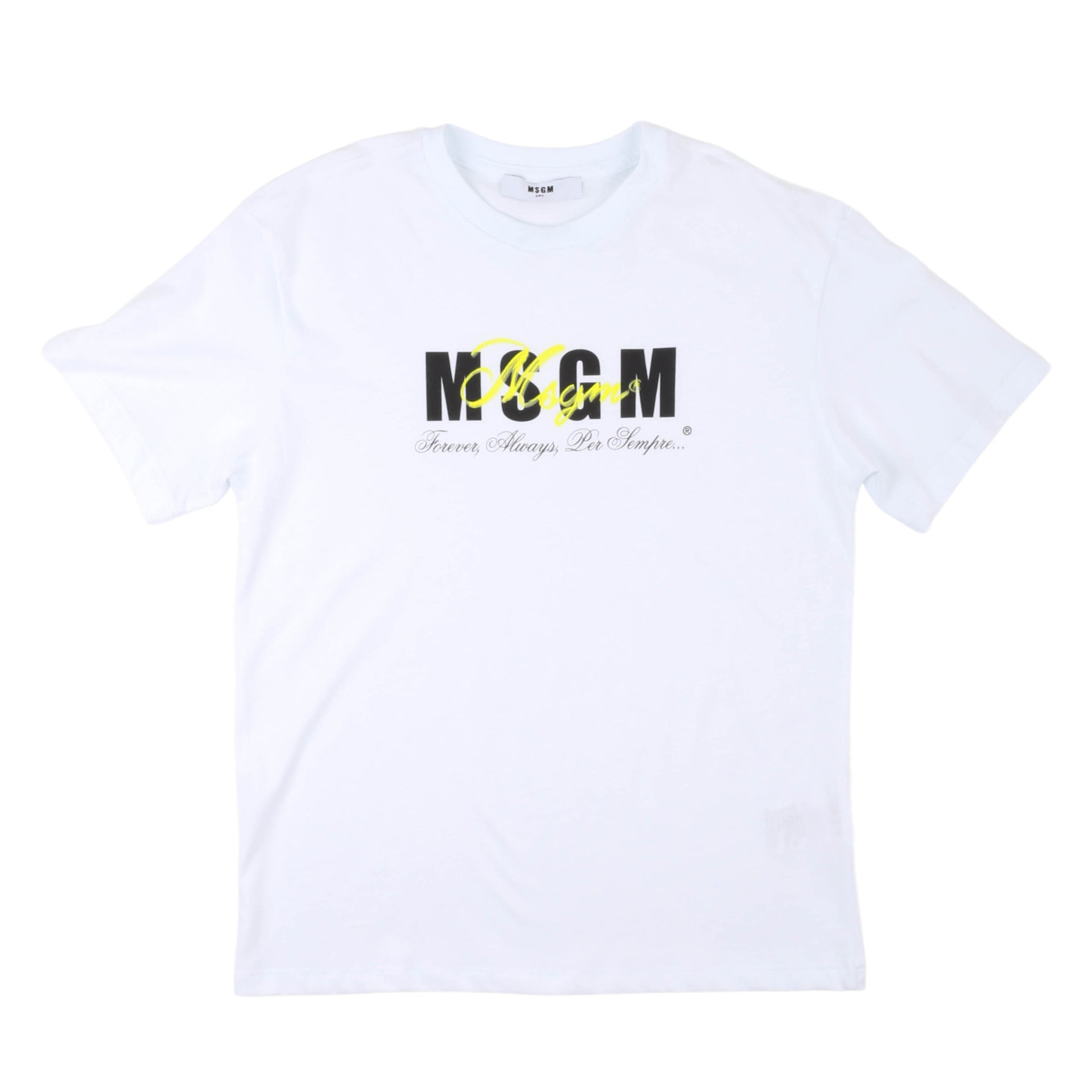 T-shirt bambina manica corta MSGM - IrisBlu