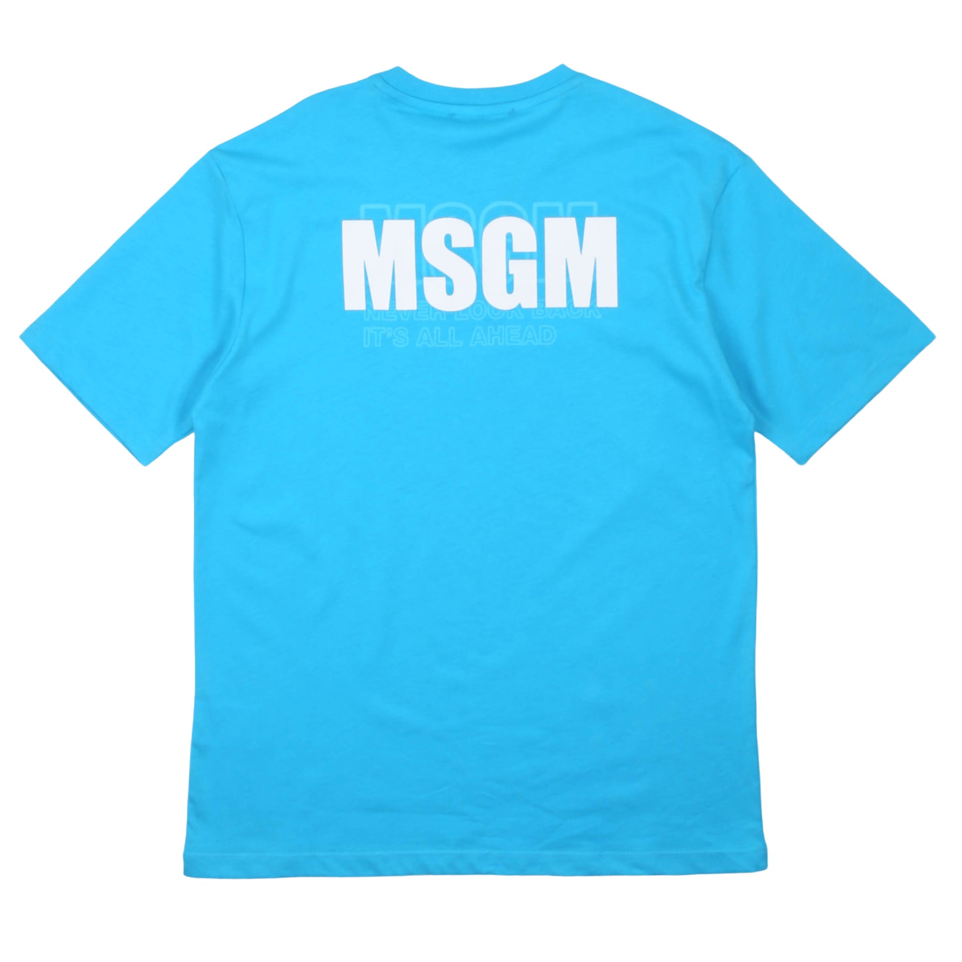 T-shirt manica corta ragazzo MSGM - IrisBlu