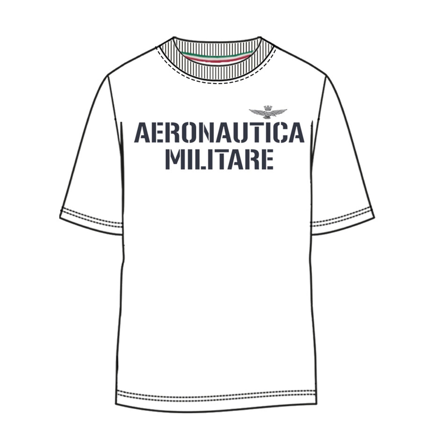 T-shirt Aeronautica Militare bianca bambino