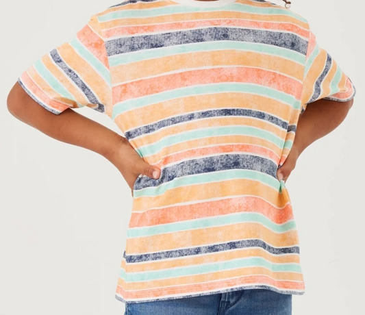 T-shirt a righe bimbo, Garcia - IrisBlu