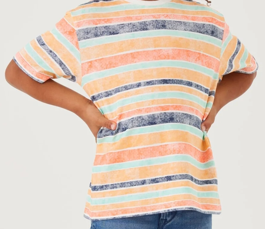 T-shirt a righe bimbo, Garcia - IrisBlu