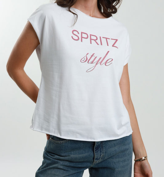 T-shirt Spritz style - IrisBlu