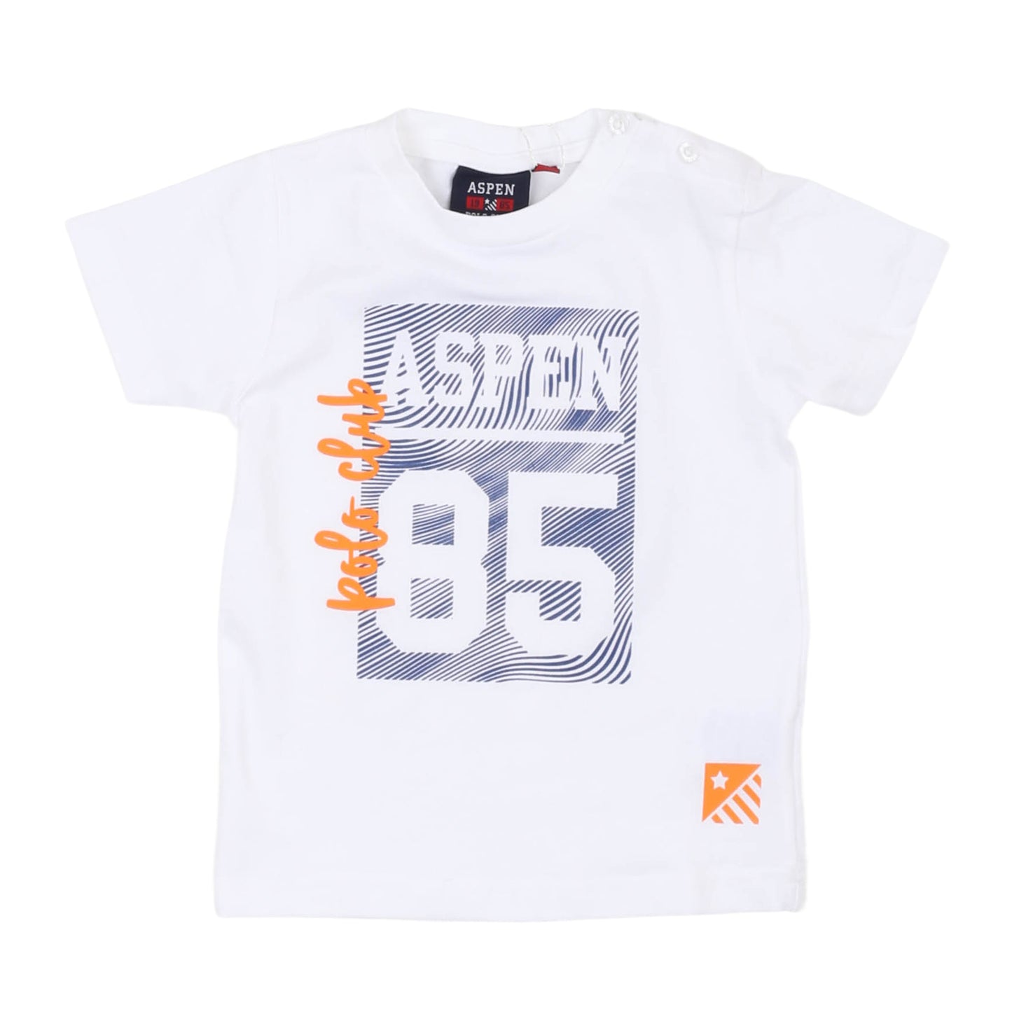T-shirt bianca Aspen Polo Club bambino