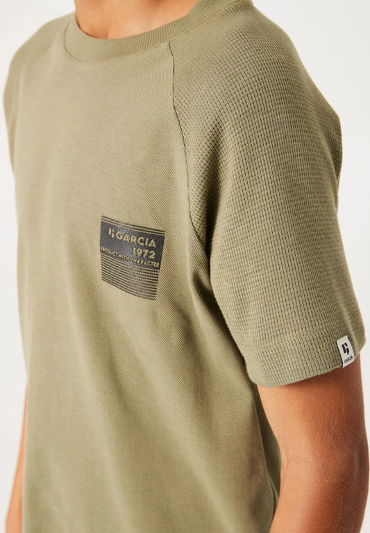 T-shirt ragazzo/a Garcia verde militare - IrisBlu