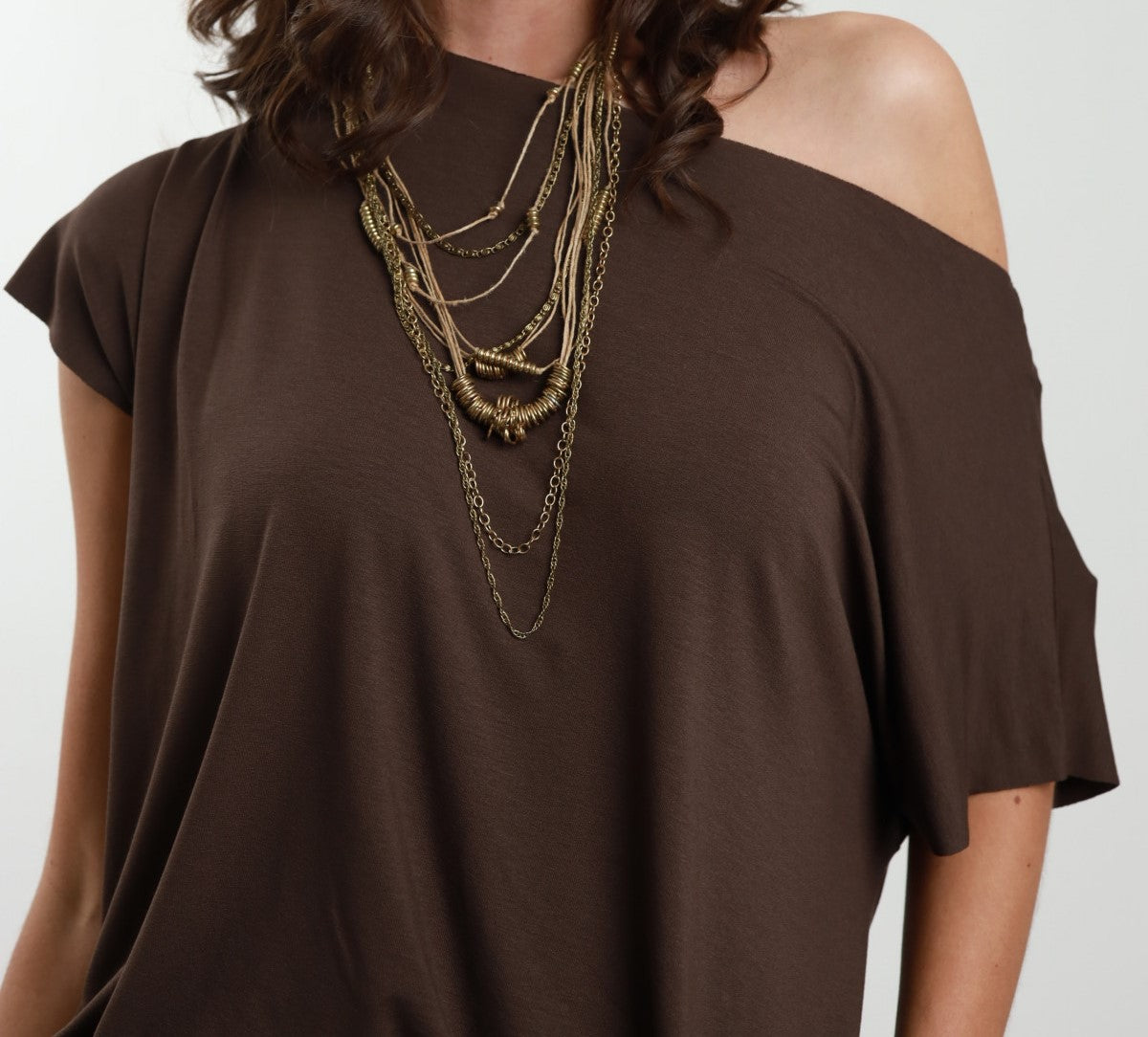 T-shirt a taglio vivo - IrisBlu