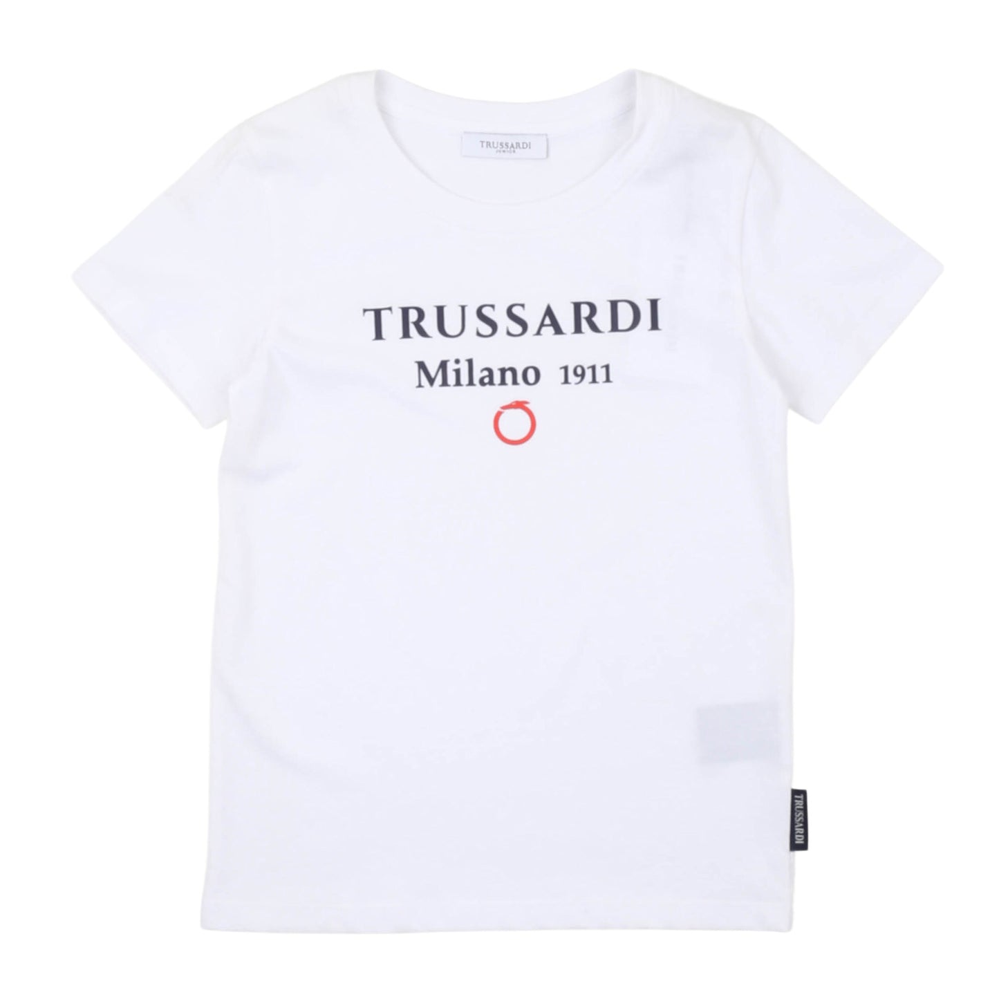 T-shirt bianca bambino manica corta Trussardi - IrisBlu